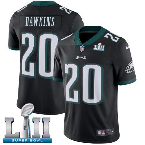 Youth Philadelphia Eagles #20 Dawkins Black Limited 2018 Super Bowl NFL Jerseys->youth nfl jersey->Youth Jersey